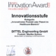Auszeichnung Innovationsstufe für Shellbe System als"Innovativstes Produkt oder Patent im Healthcare-Bereich"